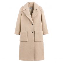Pomandere X La Redoute Cappotto Lungo In Misto Lana Beige Donna Taglie 42 (FR) - 46 (IT)