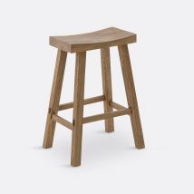 La Redoute Interieurs Sgabello Da Bar In Olmo Massello H65 Cm, Asayo