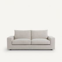 Am.pm Divano 3p Compatto Cotone-lino, Skander Beige Taglie 3 posti