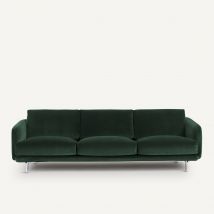 Am.pm Divano Velluto, Nogara Verde Taglie 4 posti