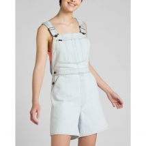 Lee Salopette Corta In Denim Blu Donna Taglie L