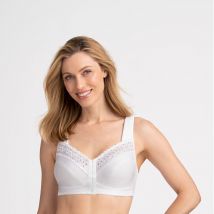 Miss Mary Of Sweden Reggiseno Con Cerniera Davanti Bianco Donna Taglie 5 F