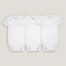 La Redoute Collections Confezione Da 3 Body In Cotone Bio Prematuro-2 Anni Bianco Taglie 18 mesi - 81 cm