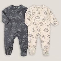 La Redoute Collections Confezione Da 2 Pigiama Tutine Grigio Taglie 3 anni - 94 cm