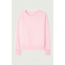 American Vintage Maglione Maniche Lunghe Scollo Barchetta Vitow Rosa Donna Taglie XS/S