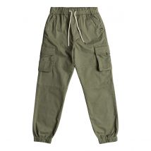 Quiksilver Pantaloni Cargo Verde Taglie 10 anni - 138 cm