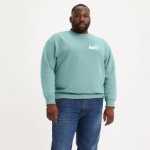 Levis Big & Tall Felpa Girocollo Con Logo Blu Uomo Taglie 5XL