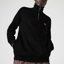 Lacoste Felpa Con Mezza Cerniera Al Collo Lacoste Sport Nero Uomo Taglie XXL