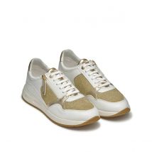 Geox Sneakers Traspiranti Cerniere E Lacci Bulmya Bianco Donna Taglie 38