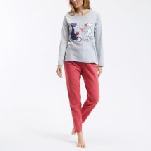 Catsline Pigiama In Cotone Catsline Grigio Donna Taglie M
