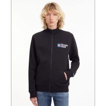 Tommy Jeans Gilet Con Cerniera Maniche Lunghe Logo Al Petto Nero Uomo Taglie M