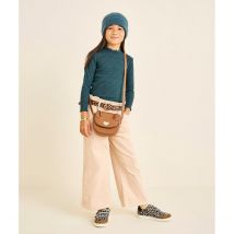 Tape A L'oeil T-shirt Finitura Smerlata Collo Alto Blu Bambina Taglie 12 anni - 150 cm