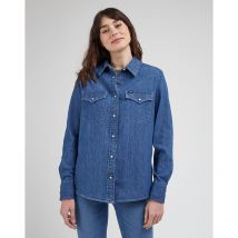 Lee Camicia Denim Western Blu Donna Taglie S