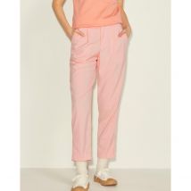 Jjxx Pantaloni Dritti Con Pinces, Vita Alta Rosa Donna Taglie W29 L30 (US) - 42 (IT)