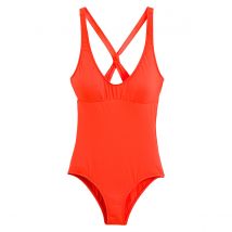 Anja Paris X La Redoute Collections Costume Da Bagno Intero Dorso A Vogatore Arancione Donna Taglie 38 (FR) - 42 (IT)