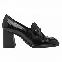 Tamaris Mocassini Vernice Con Tacco Nero Donna Taglie 36