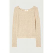 American Vintage Maglione Maniche Lunghe Scollo A Barchetta Faliday Beige Donna Taglie S