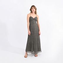 Molly Bracken Abito Lungo Stampato Con Spalline Sottili Verde Donna Taglie L