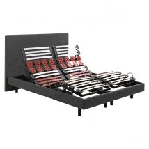 Epeda Set Rete Rilassante Escapade + Testiera Grigio Taglie 2 x 90 x 200 cm