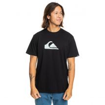 Quiksilver T-shirt Maniche Corte Girocollo Con Logo Nero Uomo Taglie L