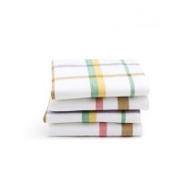 La Redoute Interieurs Confezione Da 4 Tovaglioli In Cotone Lavato Breda Bianco Taglie 45 x 45 cm