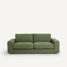 Am.pm Divano Letto In Viscosa-poliestere, Skander Verde Taglie 3 posti