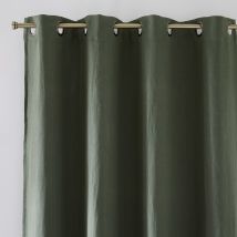 La Redoute Interieurs Tenda Oscurante In Lino Lavato Con Occhielli Onega Verde Taglie 180 x 135 cm