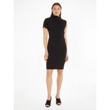 Calvin Klein Abito Collo Alto Nero Donna Taglie 38 (IT) - 34 (FR)