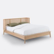 La Redoute Interieurs Letto In Vimini Con Rete, Laora Beige Taglie 160 x 200 cm