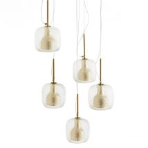 Am.pm Lampadario Grappe 5 Globi, Mistinguett