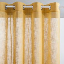 La Redoute Interieurs Tenda Effetto Lino Con Occhielli Nyong Giallo Taglie 350 x 140 cm