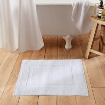 La Redoute Interieurs Tappeto Da Bagno Tinta Unita In Spugna 700 G/m², Scenario Bianco Taglie 60 x 60 cm