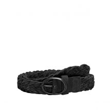 Only Shoes Cintura Larga In Pelle Intrecciata Onlines Nero Donna Taglie 85 cm