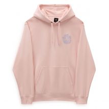 Vans Felpa Con Cappuccio Logo Dietro Rosa Uomo Taglie XL