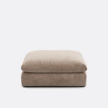 La Redoute Interieurs Pouf Modulabile, Poliestere Chiné, Malo Marrone Taglie 1 posto