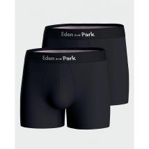 Eden Park Confezione Da 2 Boxer Tinta Unita Blu Uomo Taglie XL