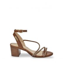 Les Tropeziennes Par M Belarbi Sandali Con Tacco Lilastar, Pelle Marrone Donna Taglie 40