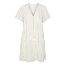 Vero Moda Abito Rigato Scollo A V Bianco Donna Taglie XS
