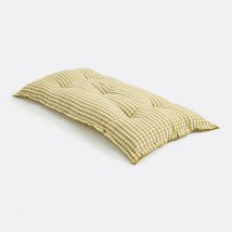 La Redoute Interieurs Materasso Da Pavimento A Quadretti, Cotone E Lino 120 Cm, Cottage Giallo Taglie 120 x 60 cm
