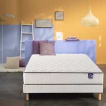 Merinos Completo Materasso A Molle E Rete, Well Bed Bianco Taglie 140 x 200 cm