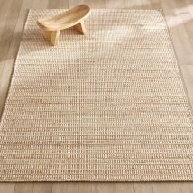 Am.pm Tappeto Tessuto A Mano, Iuta E Lana, Ruleto Beige Taglie 120 x 180 cm