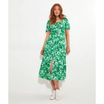 Joe Browns Abito A Fiori Collo Quadrato Verde Donna Taglie 44 (FR) - 48 (IT)