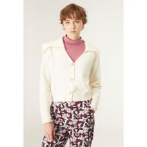 Compania Fantastica Gilet Scollo A V Beige Donna Taglie M