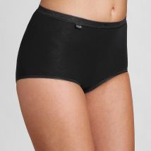 Sloggi Confezione Da 3 Slip Maxi Basic + Nero Donna Taglie 50 (FR) - 54 (IT)
