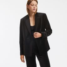 La Redoute Collections Blazer In Velluto, Taglio Ampio, Signature Paule Nero Donna Taglie 50 (FR) - 54 (IT)