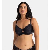 Dorina Reggiseno In Pizzo E Satin Akira Nero Donna Taglie 4 F
