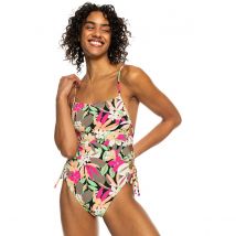 Roxy Costume Da Bagno Intero Classics Lace Up Op Rosa Donna Taglie M