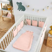 La Redoute Interieurs Paracolpi Per Letto In Garza Di Cotone, Kumla Rosa Taglie 180 x 40 cm