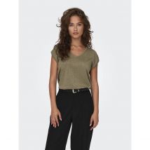 Only T-shirt Beige Donna Taglie S