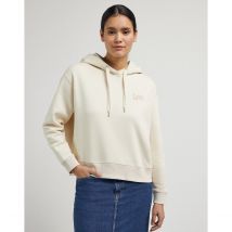 Lee Felpa Con Cappuccio Fantasia Davanti Beige Donna Taglie S